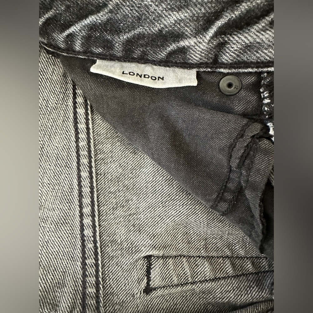 SLVRLAKE
London High Waist Straight Leg Jeans in
Color: After Hours - Picture 4 of 7
